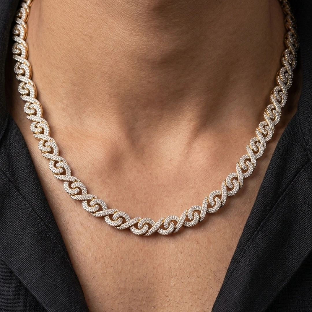 Diamond Infinity Link Chain